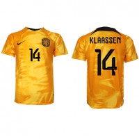 Camiseta Países Bajos Davy Klaassen #14 Primera Equipación Mundial 2022 manga corta